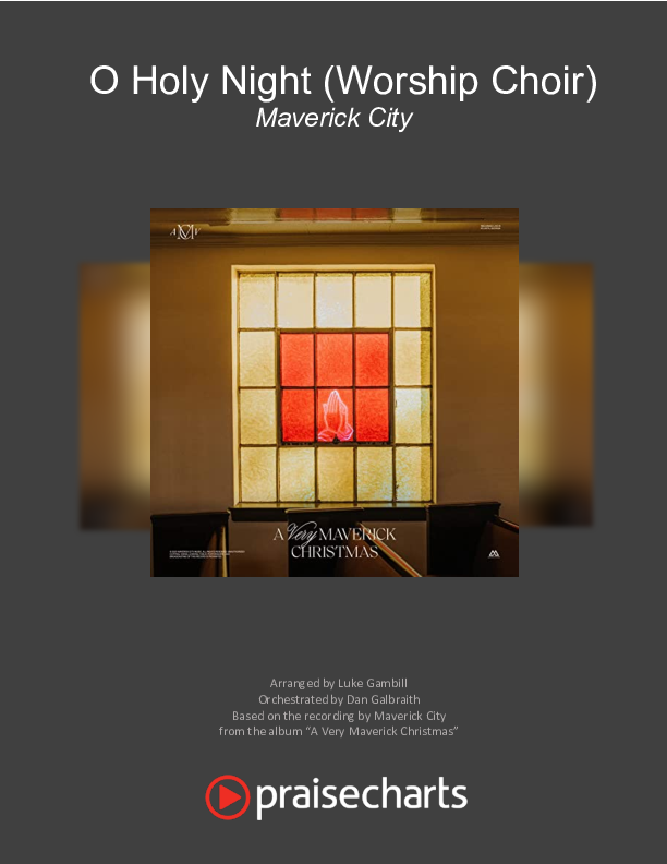 O Holy Night Cover Sheet (Maverick City Music / Melvin Chrispell III)