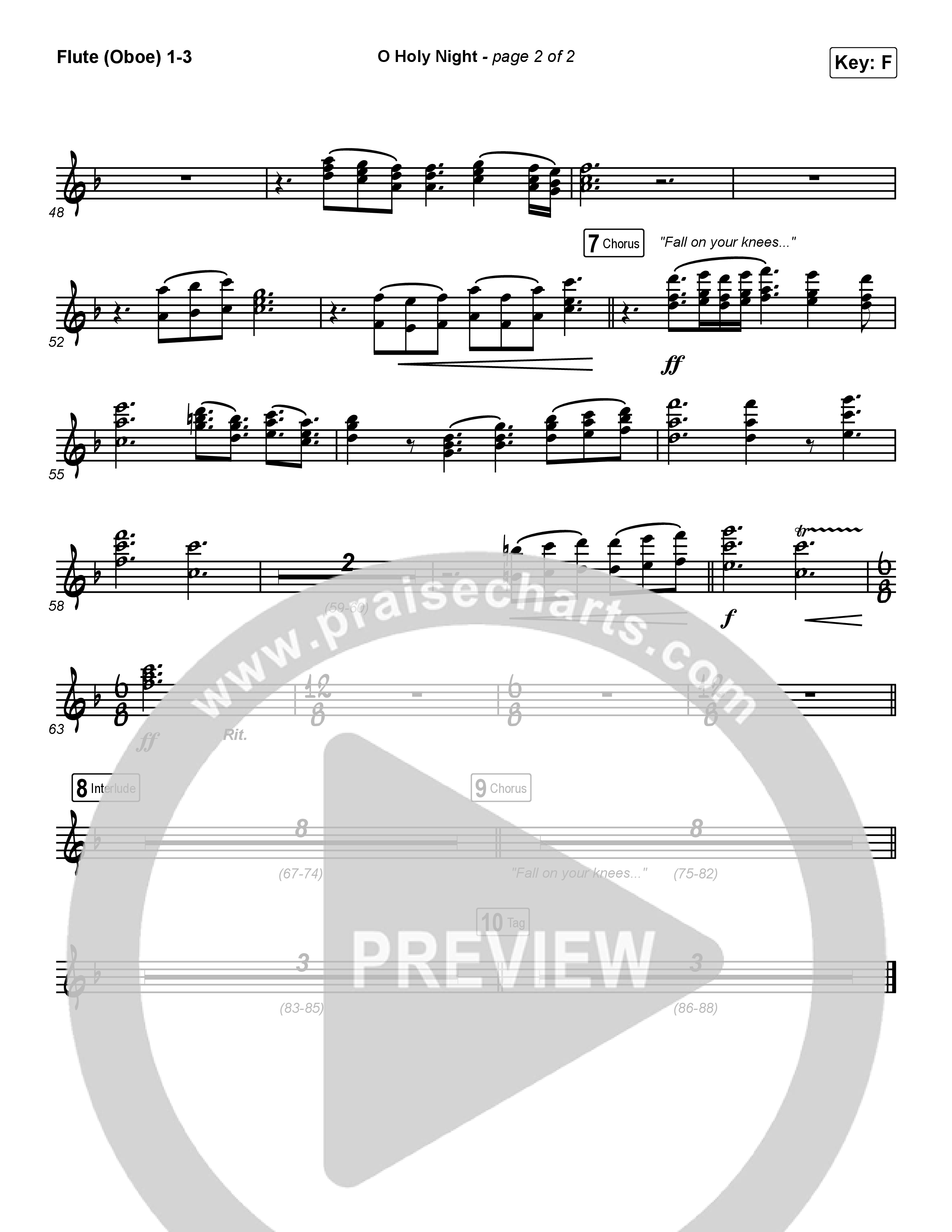 O Holy Night Flute/Oboe 1/2/3 (Maverick City Music / Melvin Chrispell III)