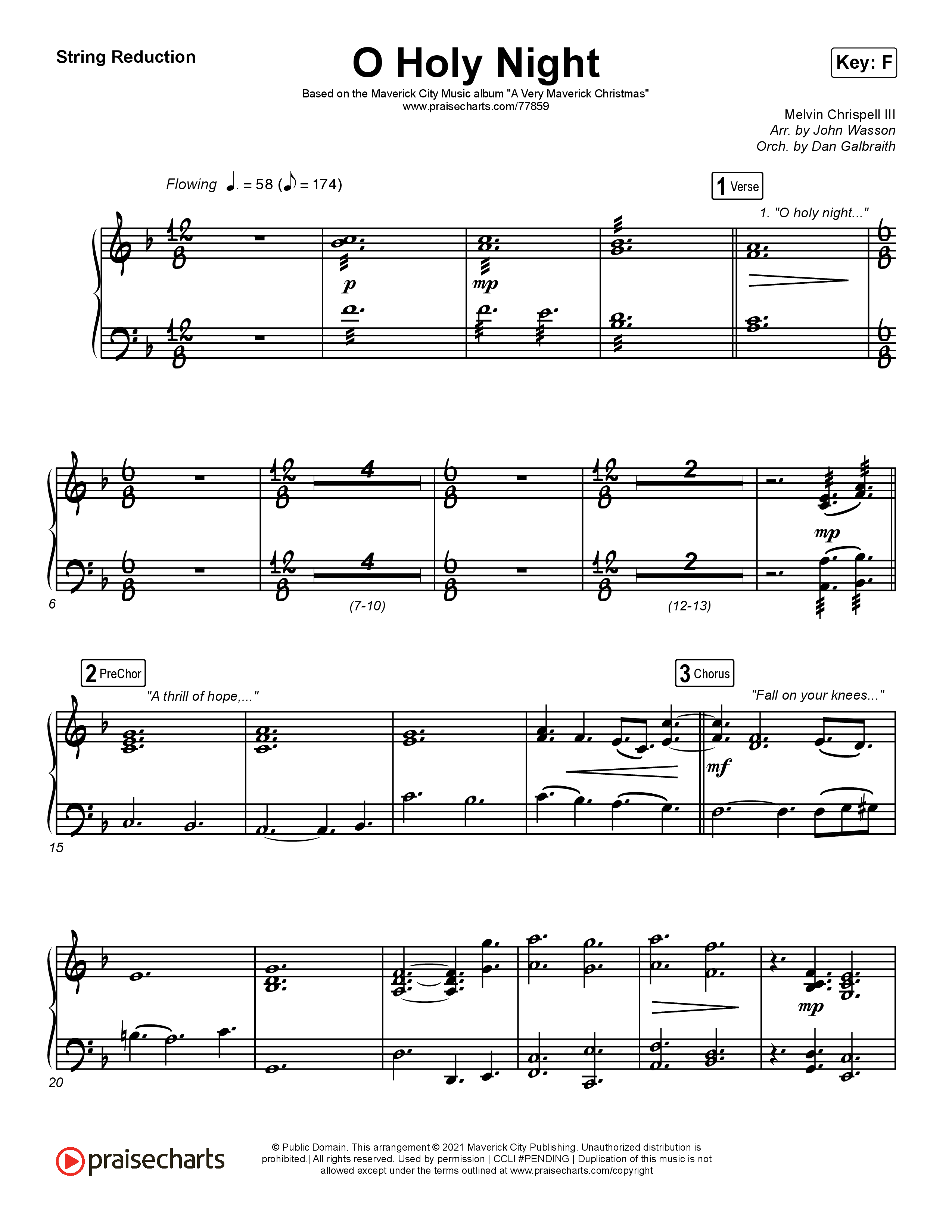 O Holy Night String Reduction (Maverick City Music / Melvin Chrispell III)