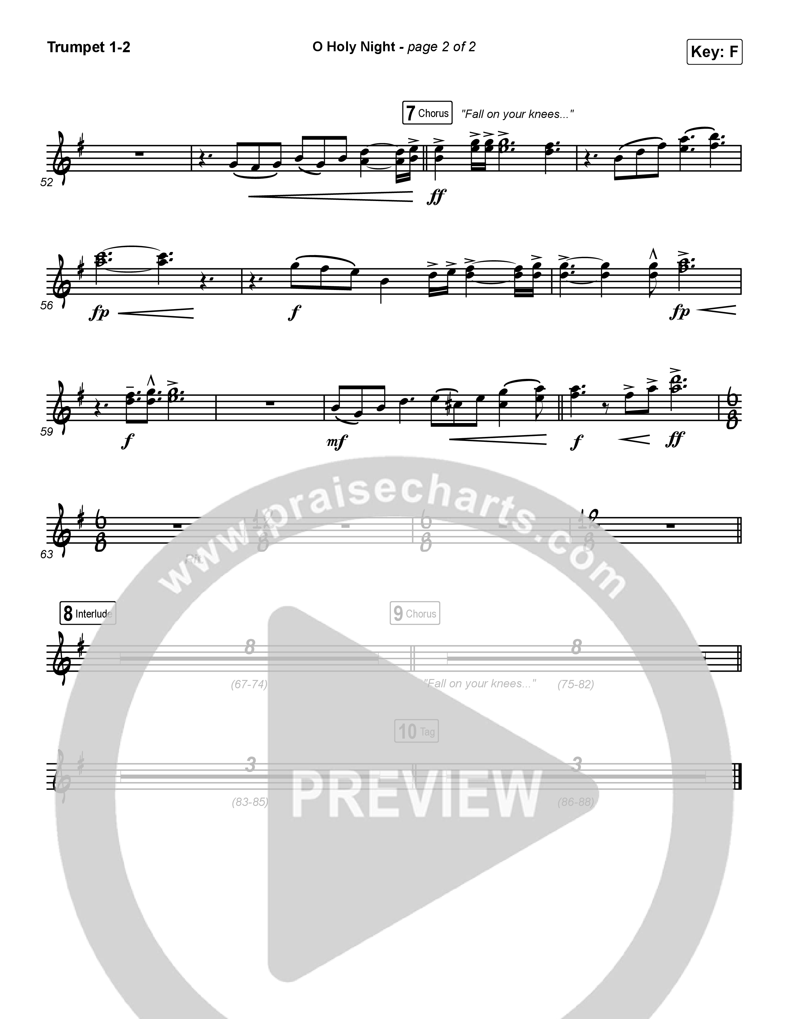 O Holy Night Trumpet 1,2 (Maverick City Music / Melvin Chrispell III)