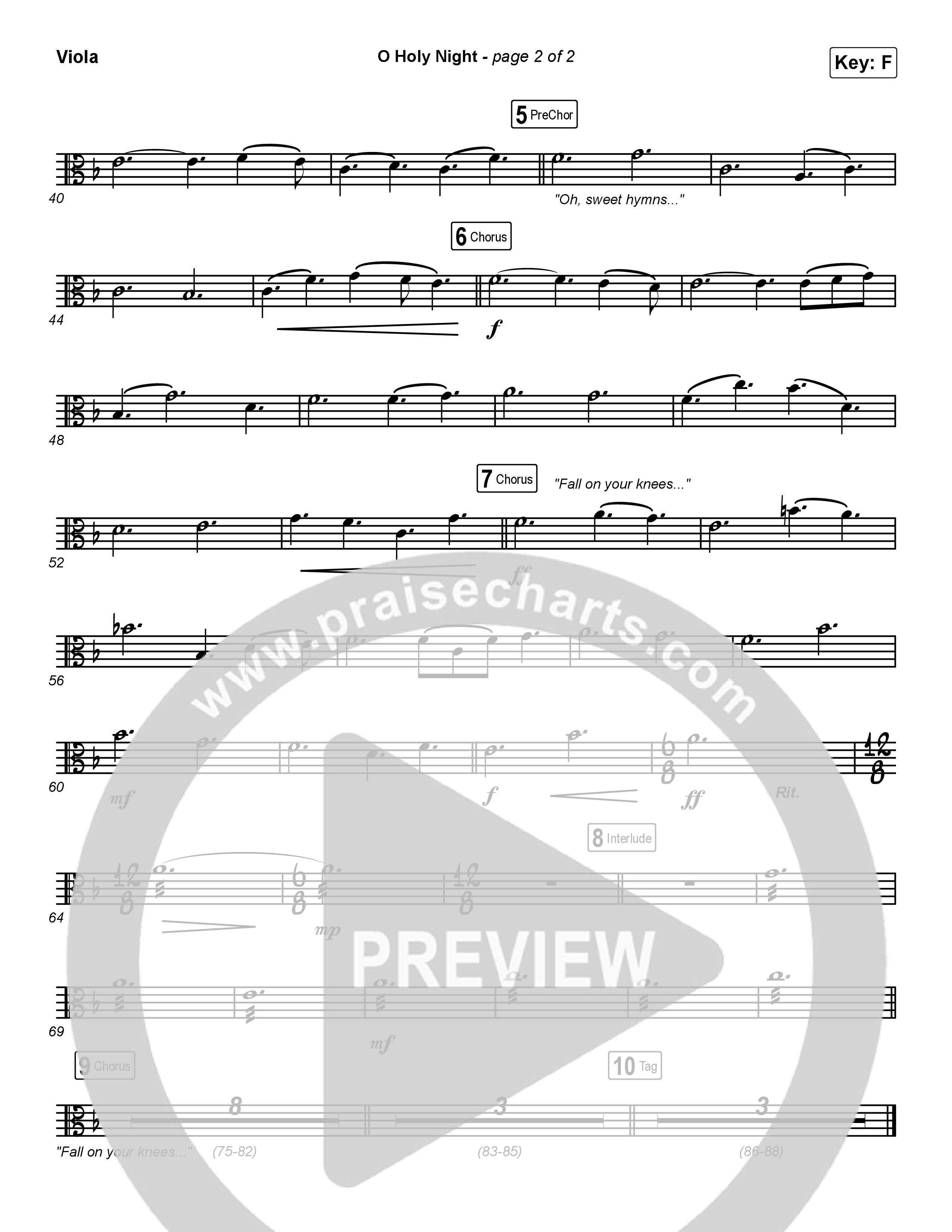 O Holy Night Viola (Maverick City Music / Melvin Chrispell III)