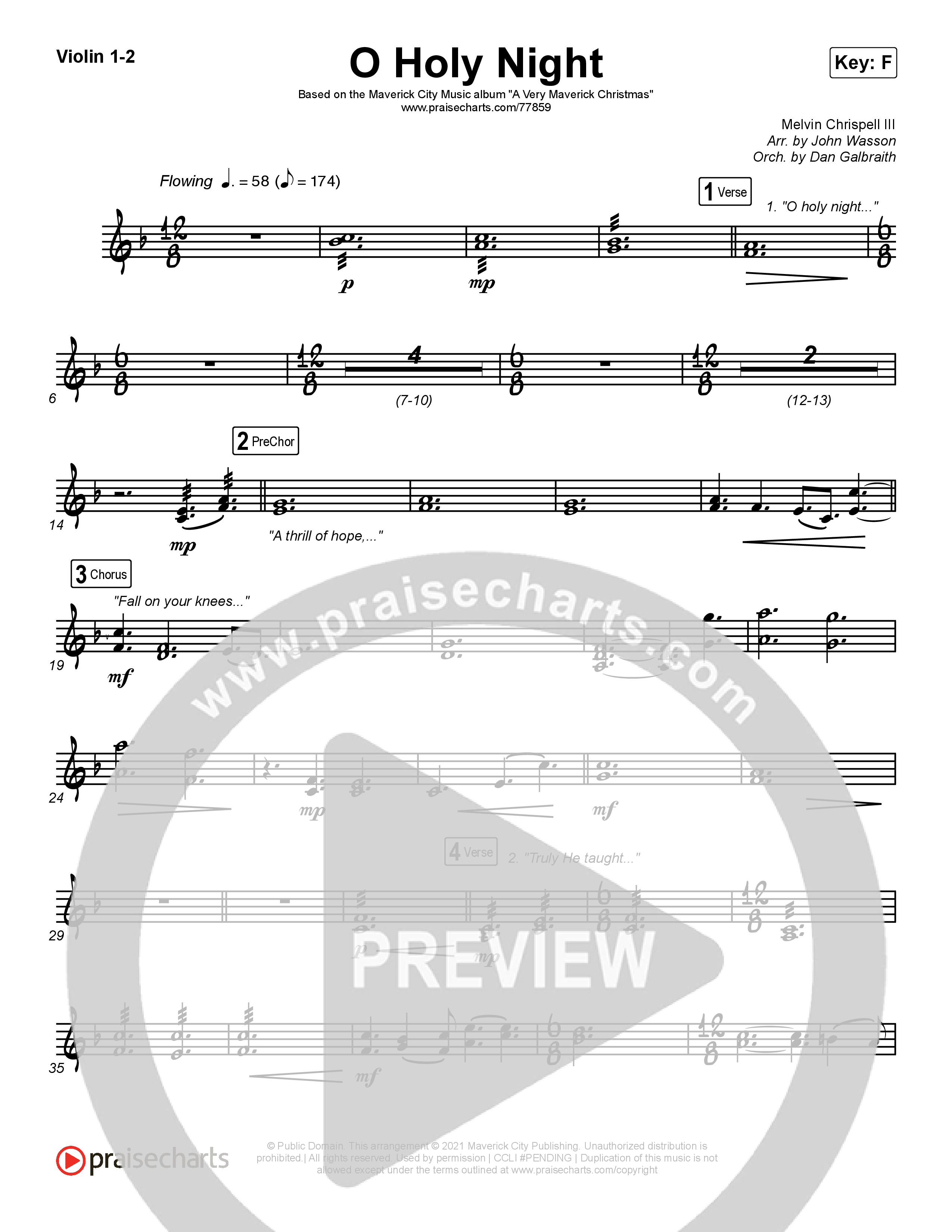 O Holy Night String Pack (Maverick City Music / Melvin Chrispell III)