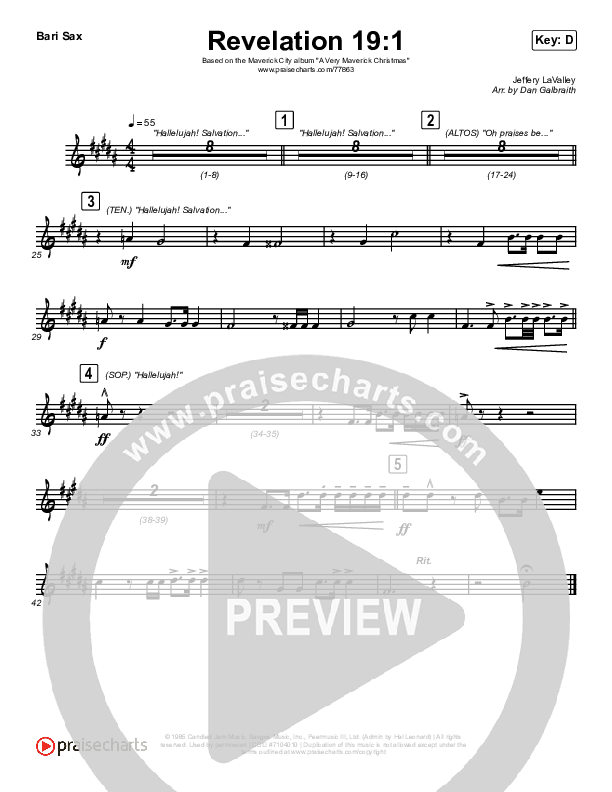 Revelation 19:1 Bari Sax (Maverick City Music / Naomi Raine / Chandler Moore)