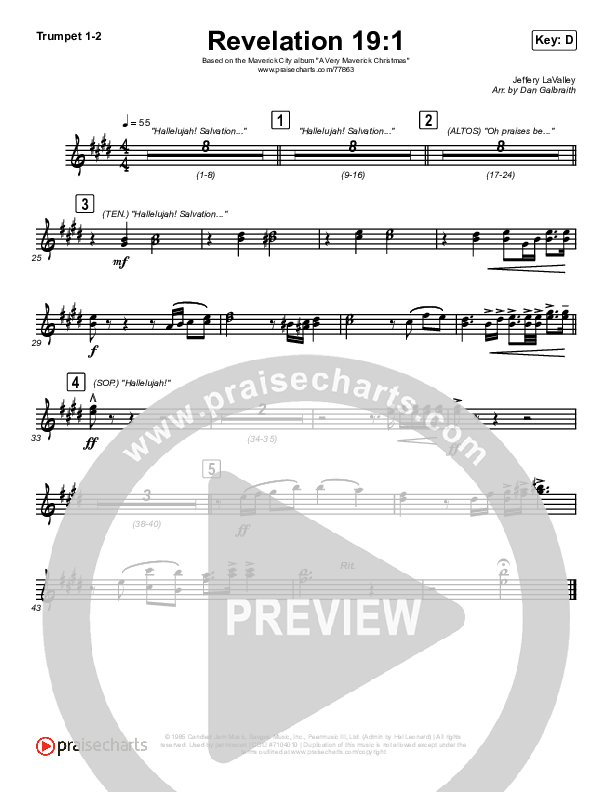 Revelation 19:1 Brass Pack (Maverick City Music / Naomi Raine / Chandler Moore)