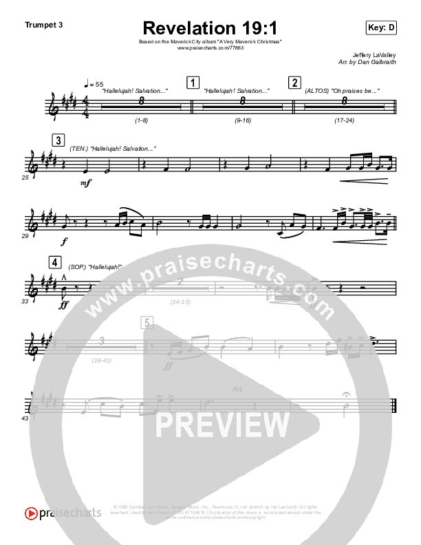 Revelation 19:1 Brass Pack (Maverick City Music / Naomi Raine / Chandler Moore)