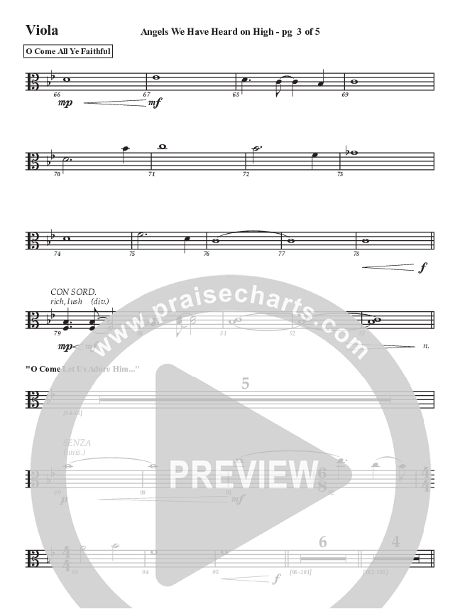 Angels We Have Heard On High Viola (Aaron Stewart)