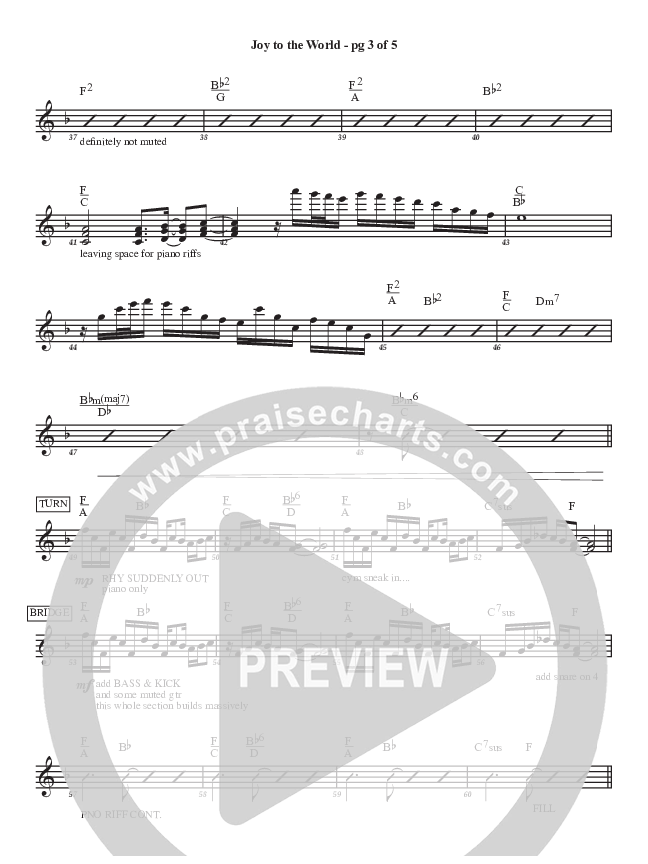 Joy To The World Piano Sheet (Aaron Stewart)