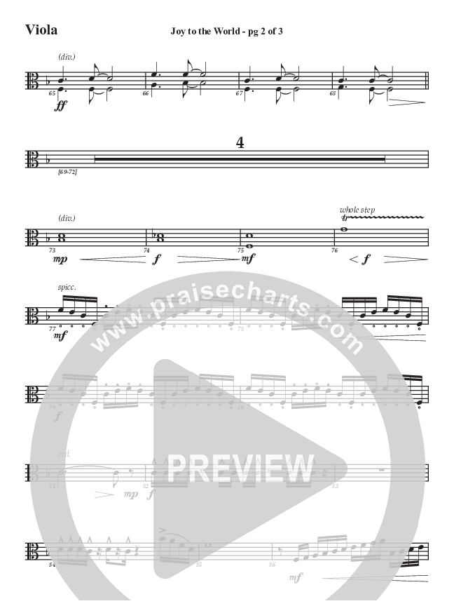 Joy To The World Viola (Aaron Stewart)