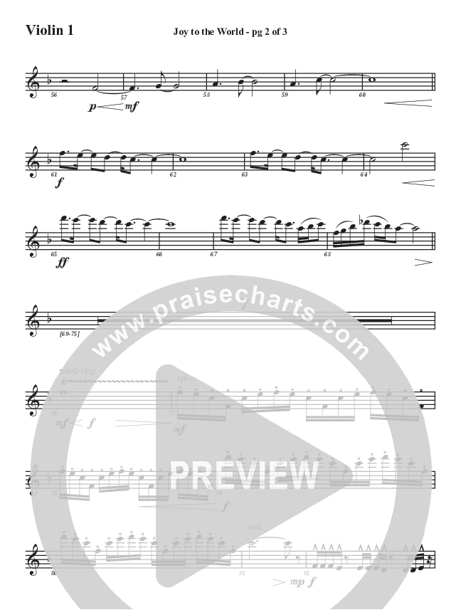 Joy To The World Violin 1 (Aaron Stewart)