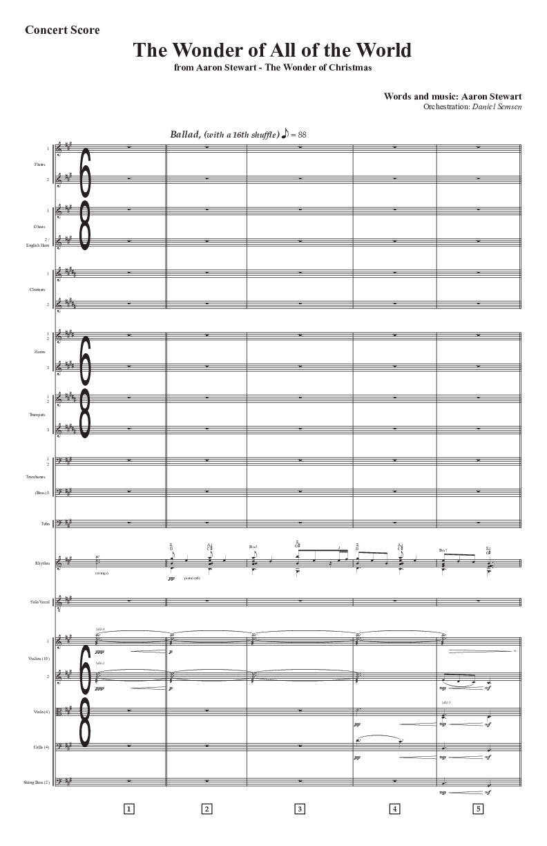 The Wonder Of All The World Orchestration (Aaron Stewart)