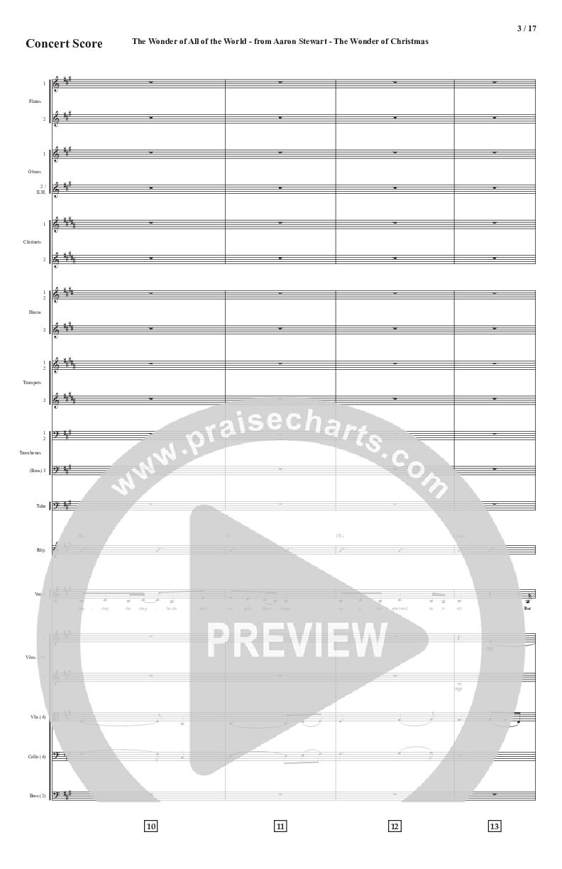 The Wonder Of All The World Orchestration (Aaron Stewart)