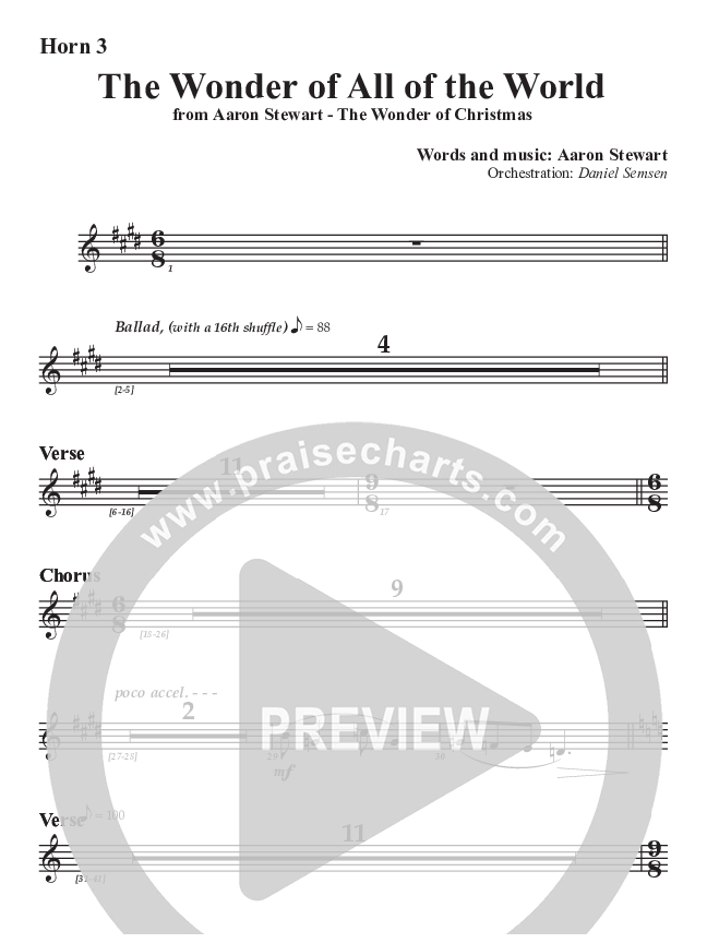 The Wonder Of All The World French Horn 3 (Aaron Stewart)