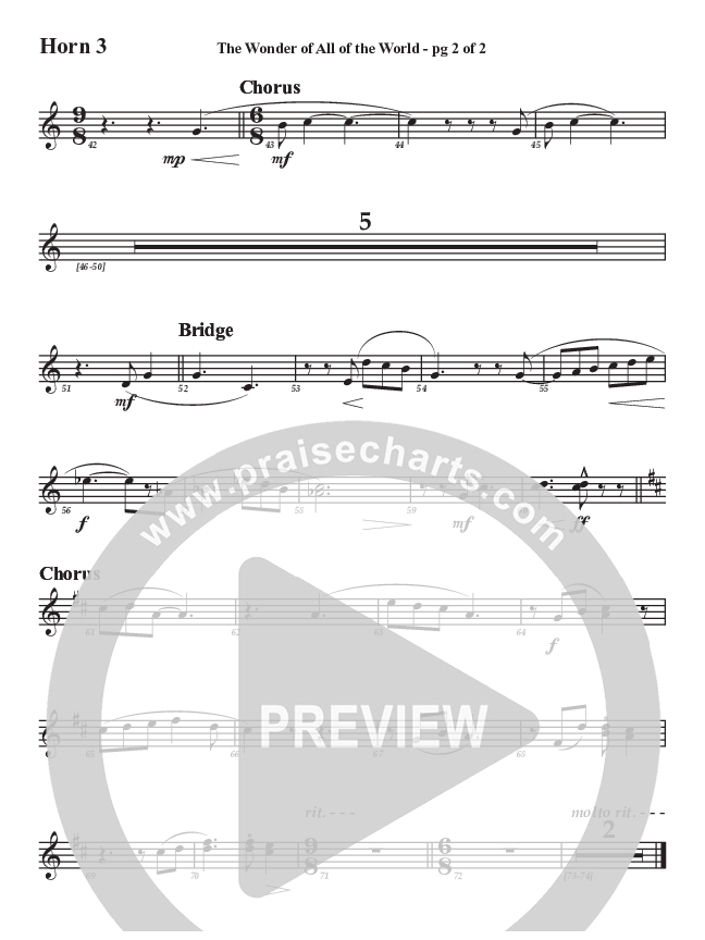 The Wonder Of All The World French Horn 3 (Aaron Stewart)