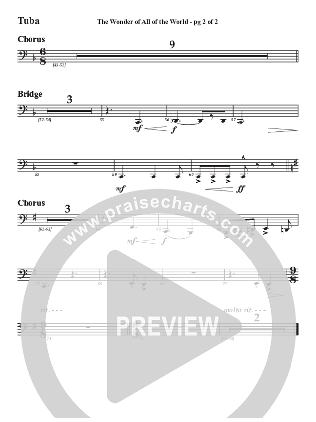 The Wonder Of All The World Tuba (Aaron Stewart)