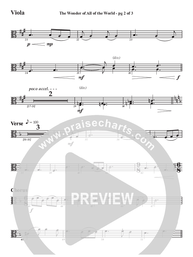 The Wonder Of All The World Viola (Aaron Stewart)