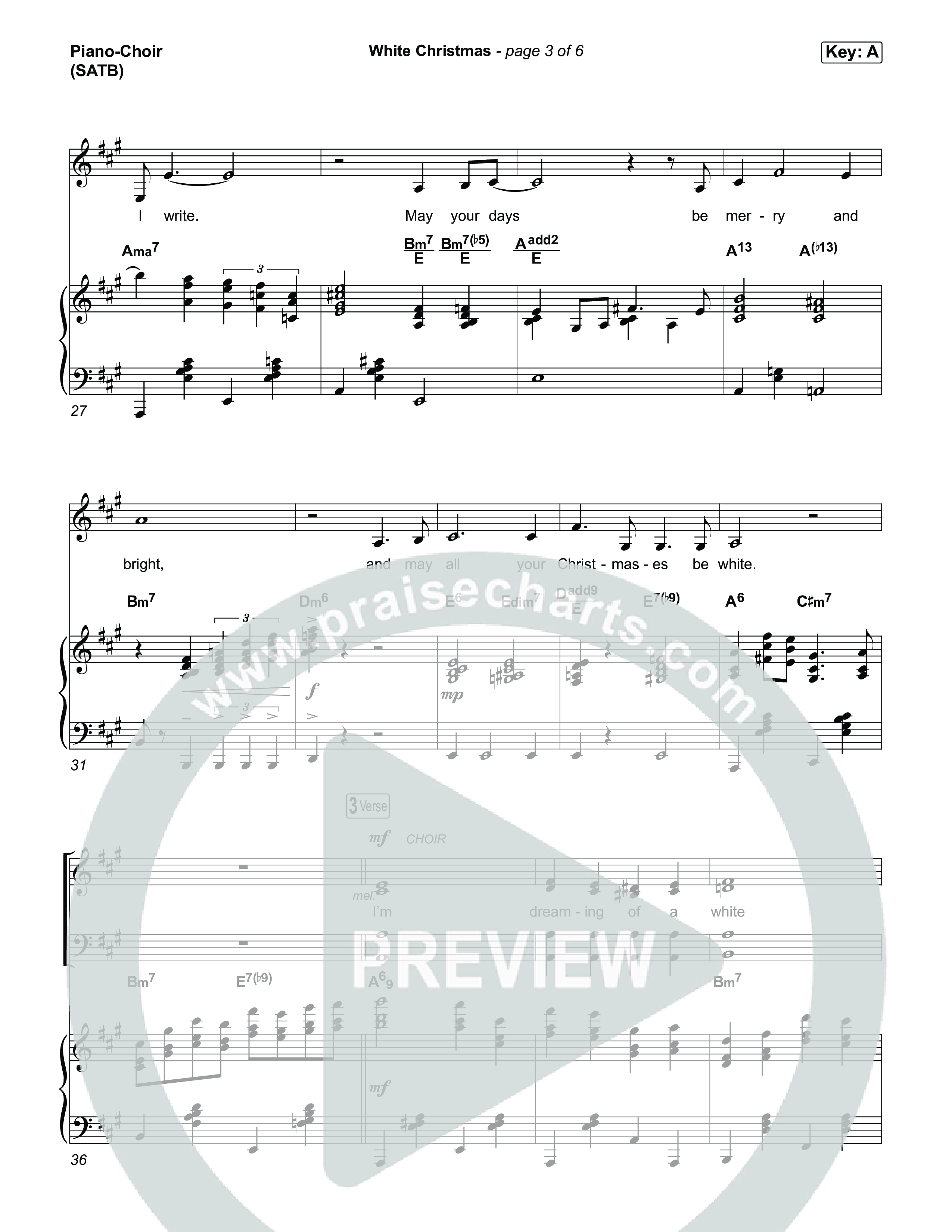 White Christmas Piano/Vocal Pack (Bing Crosby)