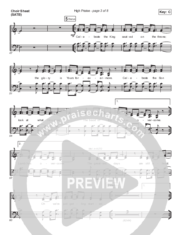 High Praise Choir Sheet (SATB) (Maverick City Music)