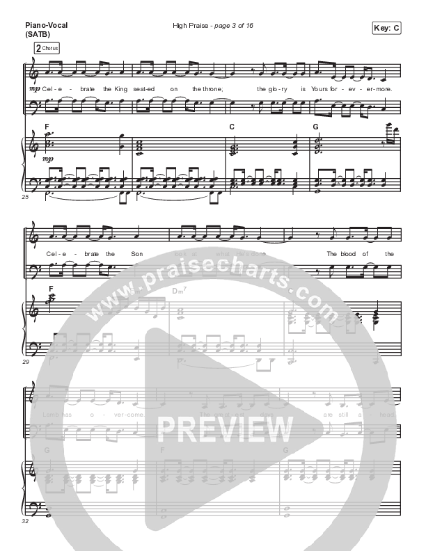 High Praise Piano/Vocal (SATB) (Maverick City Music)