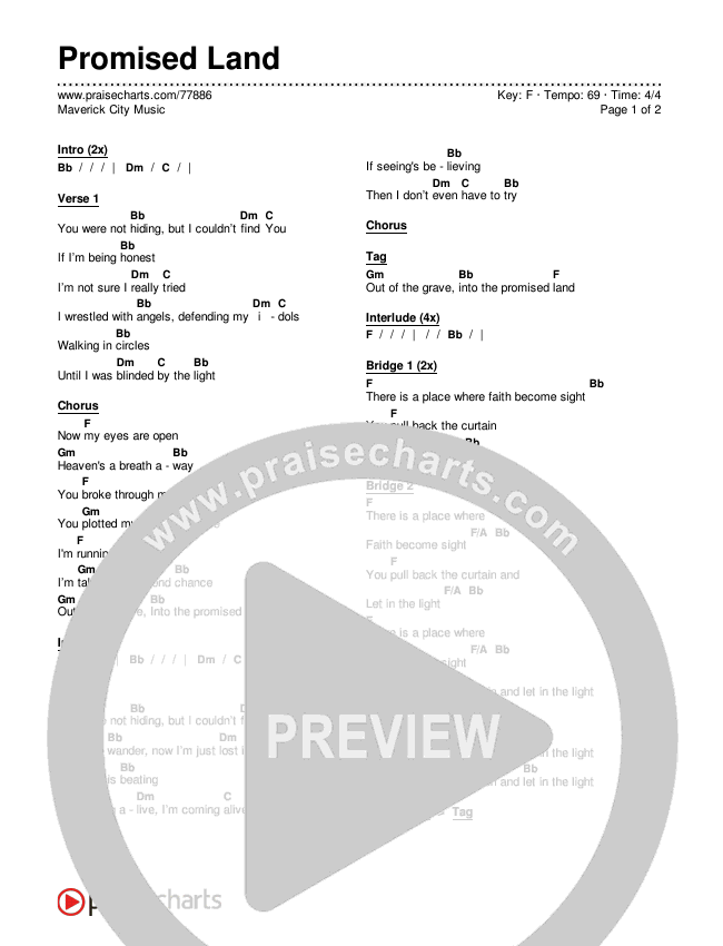 Promised Land Chords & Lyrics (Maverick City Music)