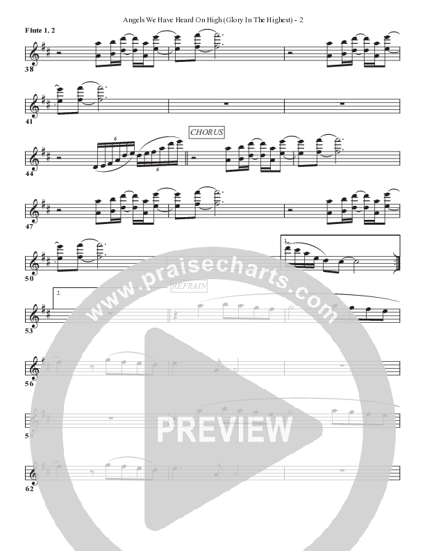 Angels We Have Heard On High (Glory In The Highest) Flute 1/2 (Bell Shoals Music)