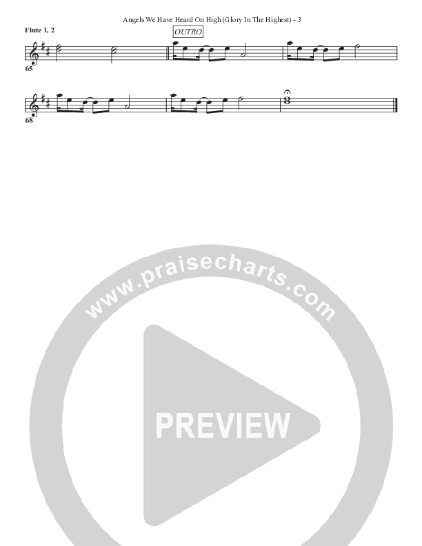 Angels We Have Heard On High (Glory In The Highest) Flute 1/2 (Bell Shoals Music)
