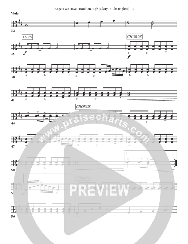 Angels We Have Heard On High (Glory In The Highest) Viola (Bell Shoals Music)