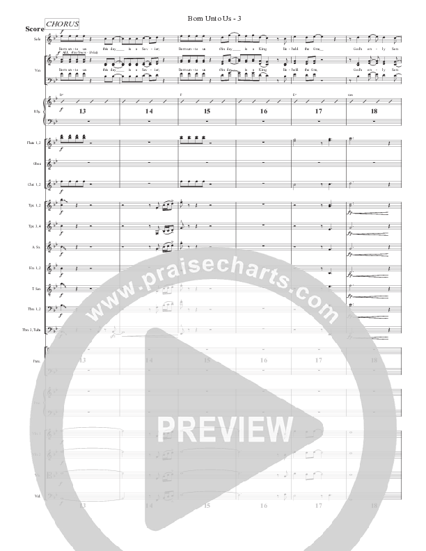 Born Unto Us Conductor's Score (Bell Shoals Music)