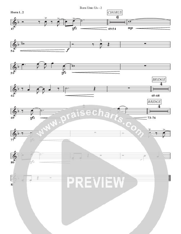 Born Unto Us French Horn 1/2 (Bell Shoals Music)