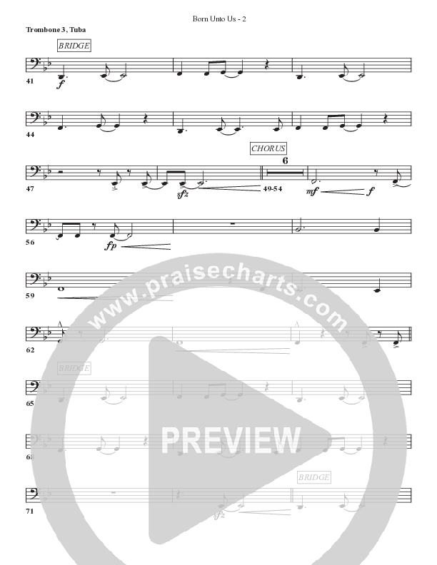 Born Unto Us Trombone 3/Tuba (Bell Shoals Music)