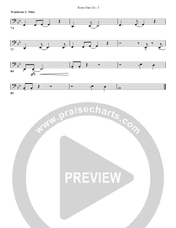 Born Unto Us Trombone 3/Tuba (Bell Shoals Music)