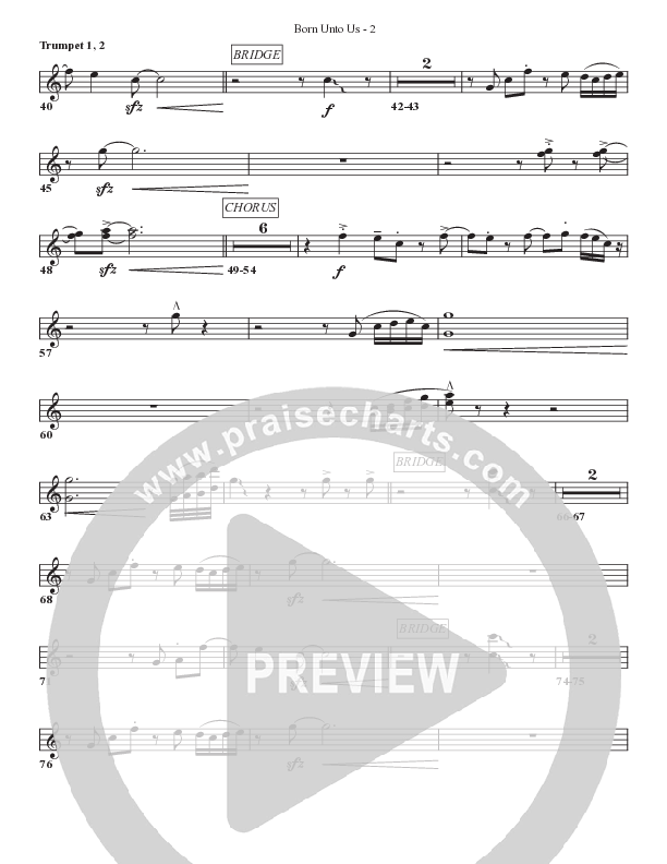 Born Unto Us Trumpet 1,2 (Bell Shoals Music)