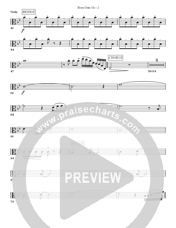 Born Unto Us Viola (Bell Shoals Music)