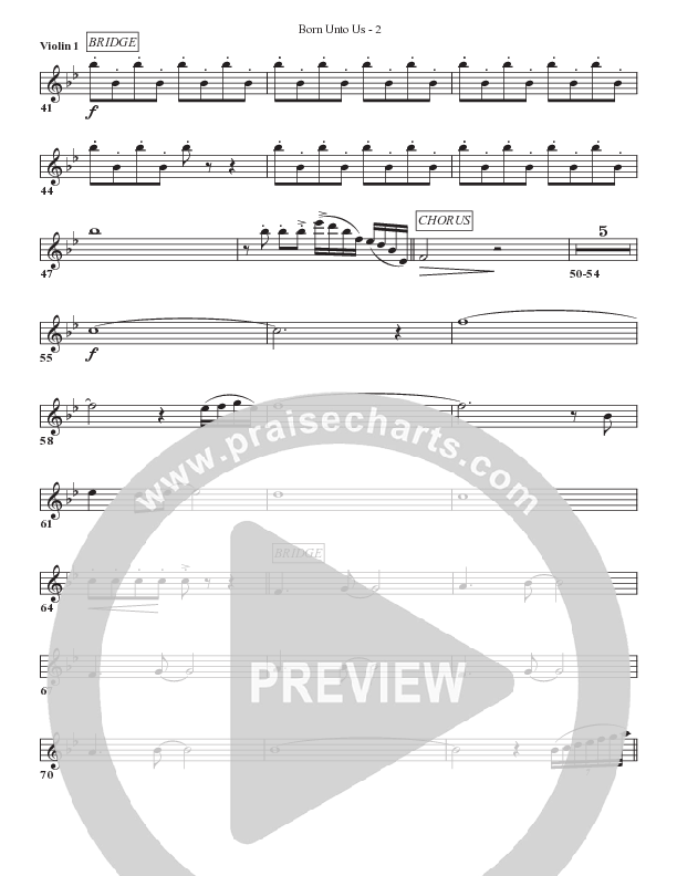 Born Unto Us Violin 1 (Bell Shoals Music)