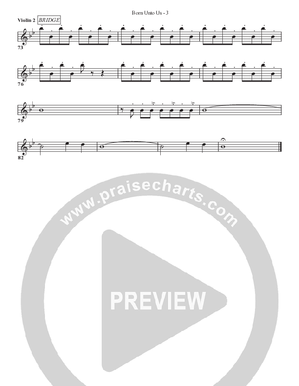 Born Unto Us Violin 2 (Bell Shoals Music)