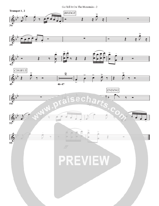 Go Tell It On The Mountain Trumpet 1,2 (Bell Shoals Music)