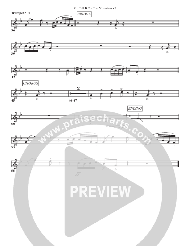 Go Tell It On The Mountain Trumpet 3 (Bell Shoals Music)