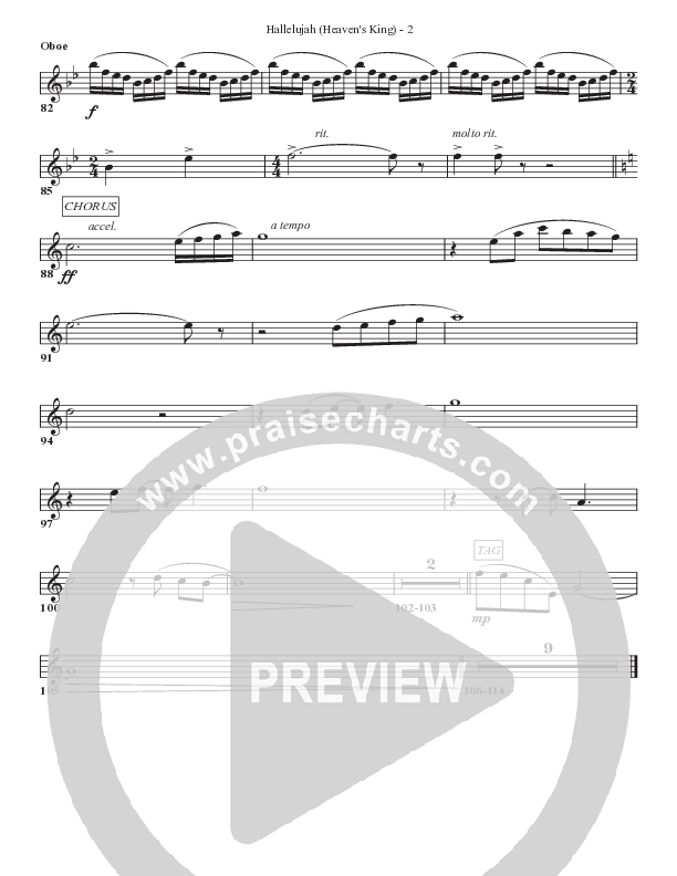 Hallelujah (Heaven’s King) Oboe (Bell Shoals Music)