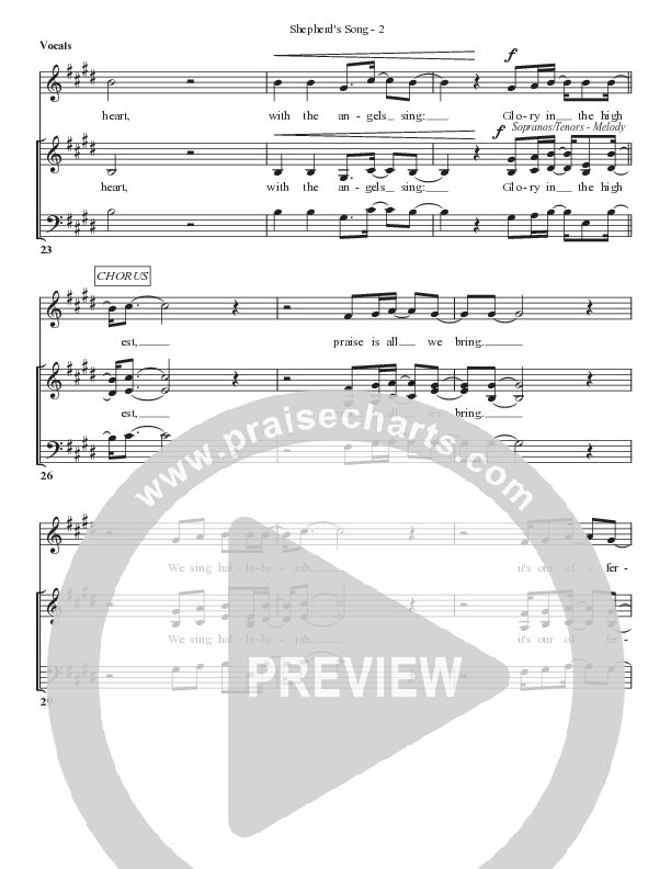 Shepherd’s Song Choir Sheet (SATB) (Bell Shoals Music)