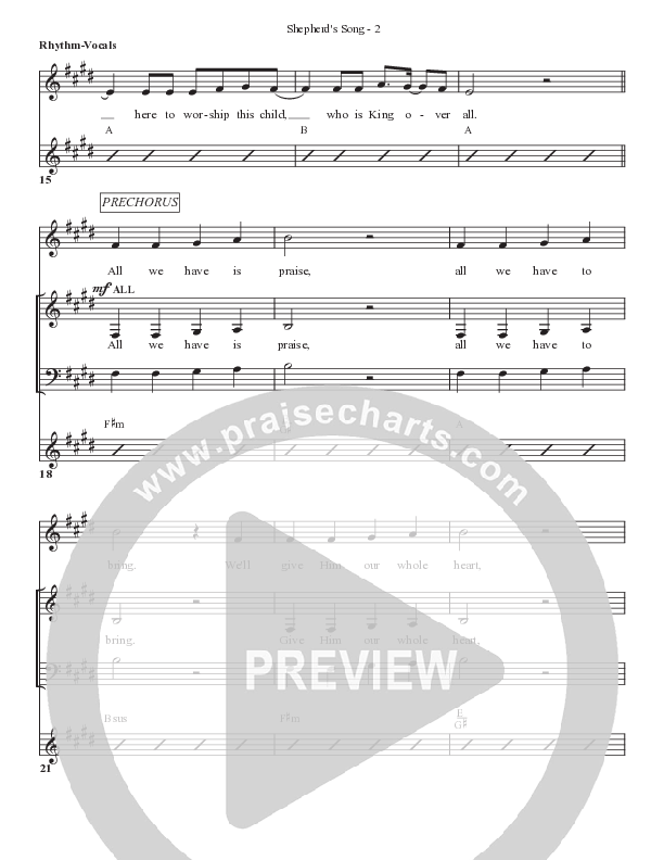 Shepherd’s Song Lead Sheet (SAT) (Bell Shoals Music)