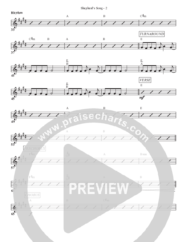 Shepherd’s Song Rhythm Chart (Bell Shoals Music)
