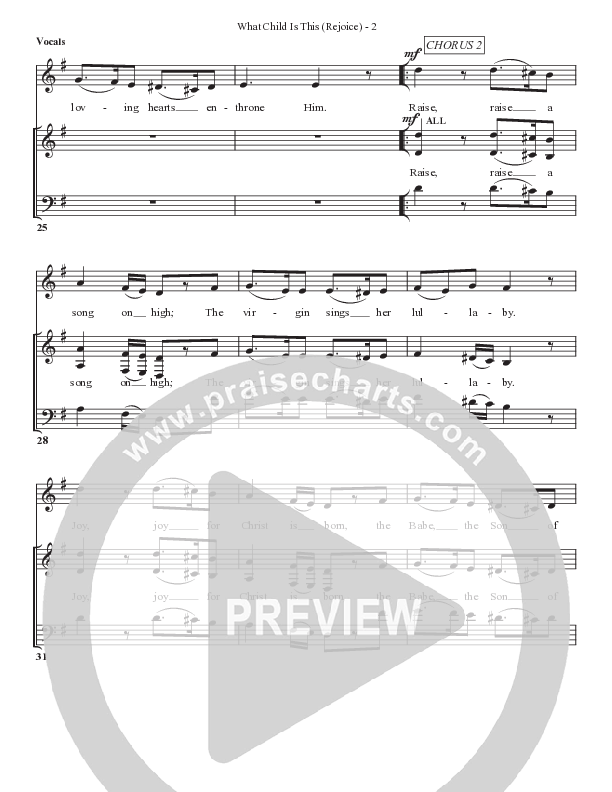 What Child Is This (Rejoice) Choir Sheet (SATB) (Bell Shoals Music)