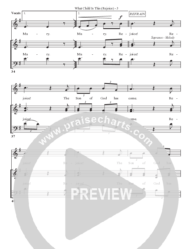 What Child Is This (Rejoice) Choir Sheet (SATB) (Bell Shoals Music)