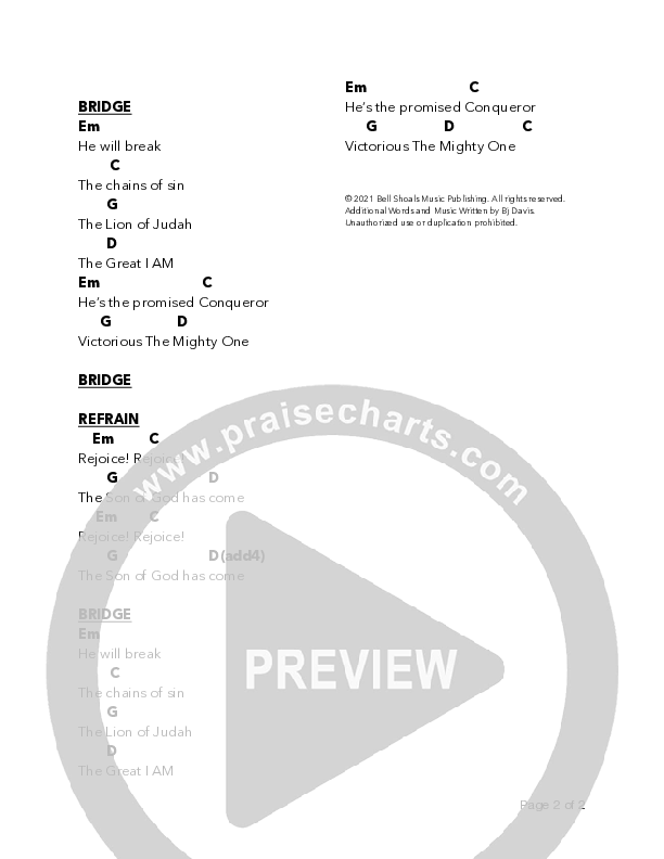 What Child Is This (Rejoice) Chord Chart (Bell Shoals Music)