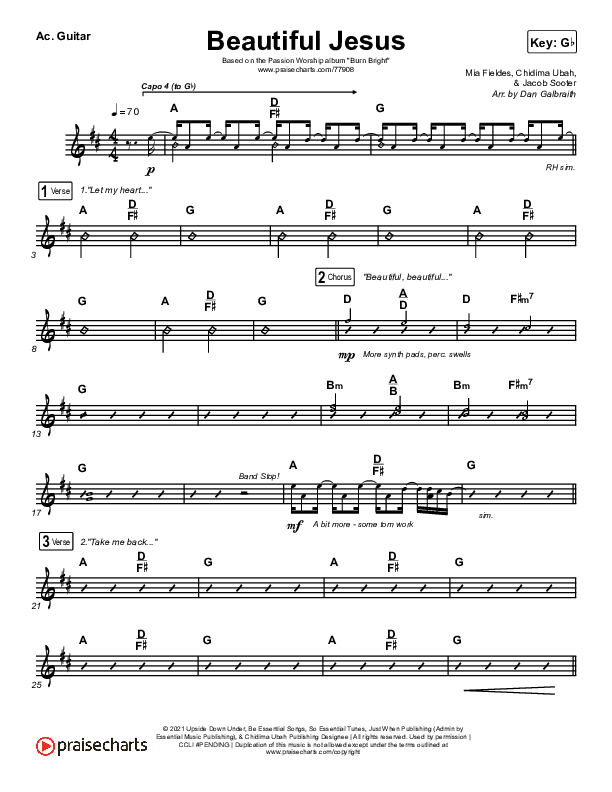 Beautiful Jesus Acoustic Guitar (Passion / Chidima)