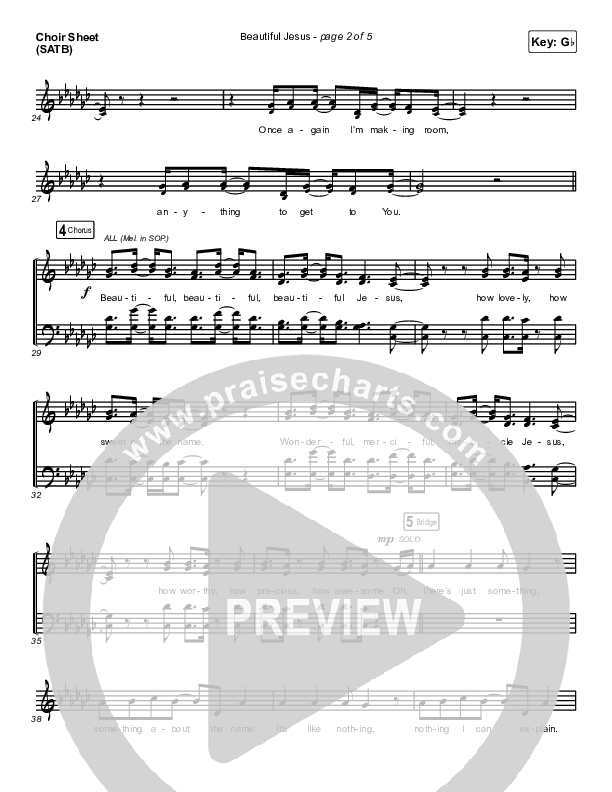 Beautiful Jesus Choir Sheet (SATB) (Passion / Chidima)