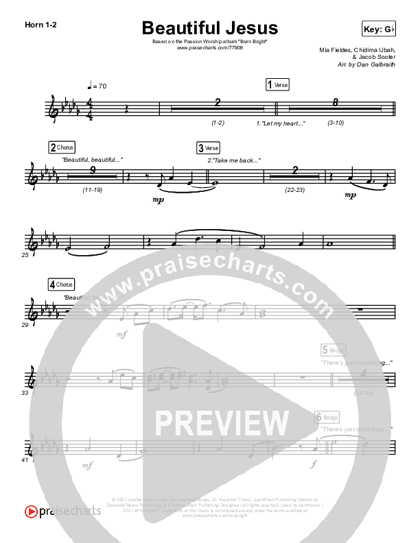 Beautiful Jesus French Horn 1/2 (Passion / Chidima)