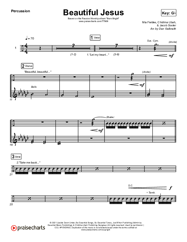 Beautiful Jesus Percussion (Passion / Chidima)