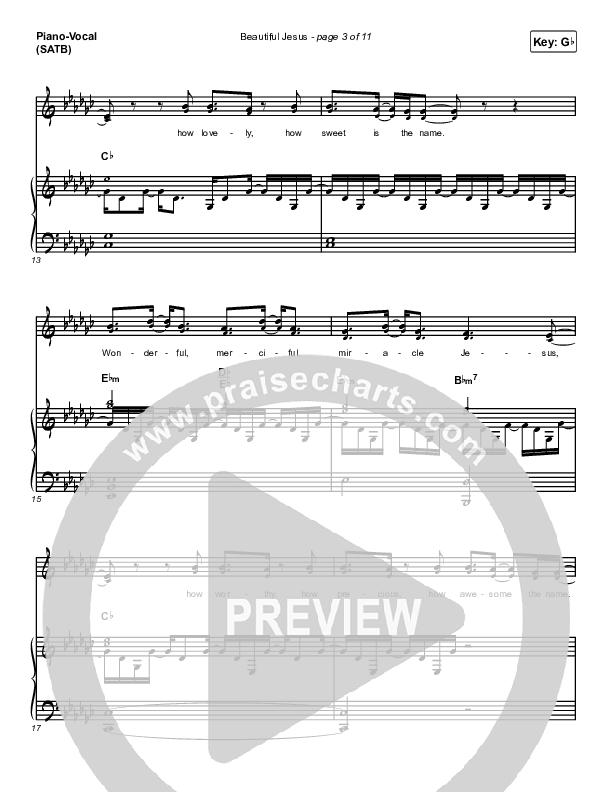 Beautiful Jesus Piano/Vocal (SATB) (Passion / Chidima)