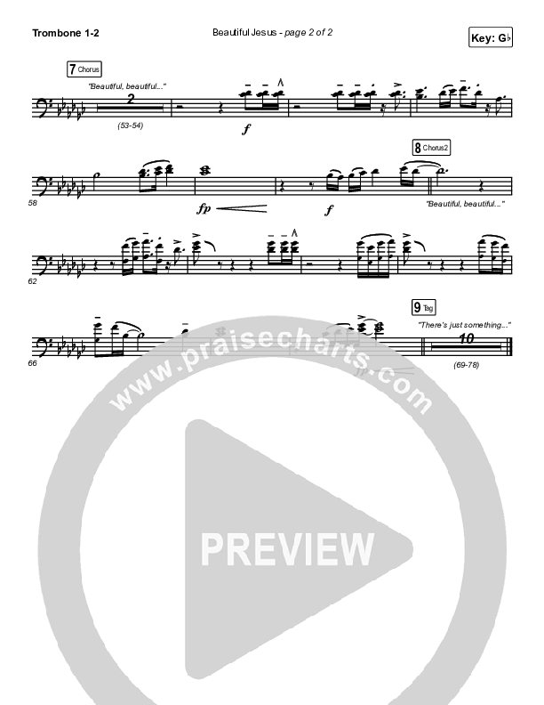 Beautiful Jesus Trombone 1/2 (Passion / Chidima)