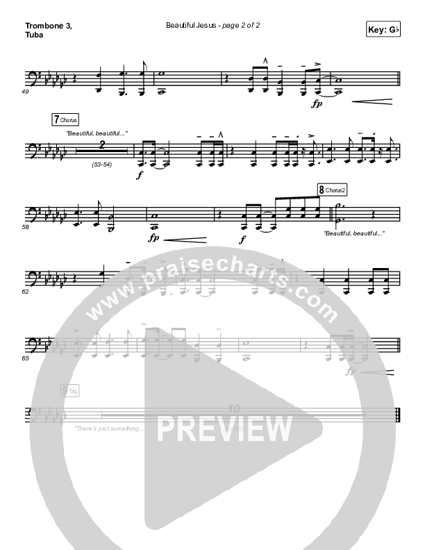 Beautiful Jesus Trombone 3/Tuba (Passion / Chidima)